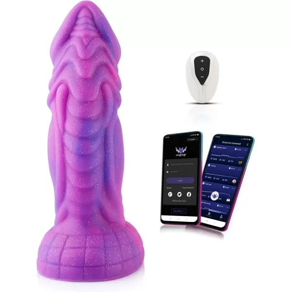 Wildolo Fantasy Star Silicone Dildo with Intelligent APP control, Total length 10
