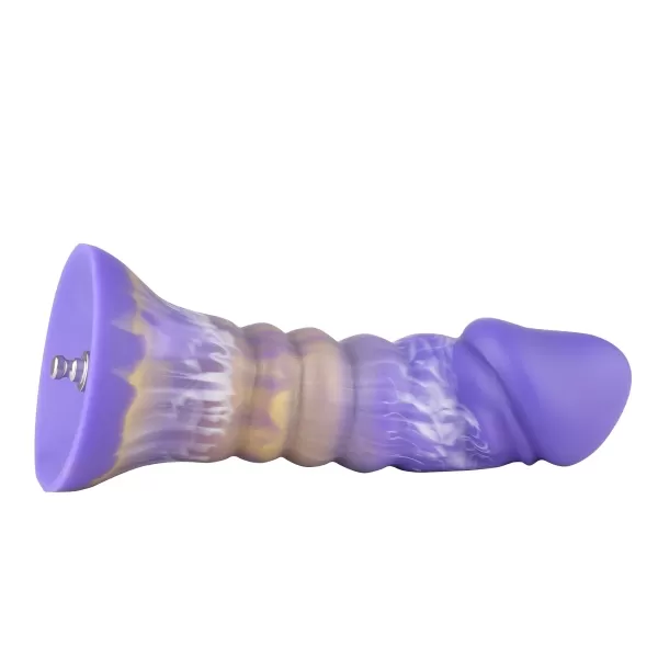 AUXfun 8.27" Silicone Dildo , 7.1" Insertable Length with Ezfunlok